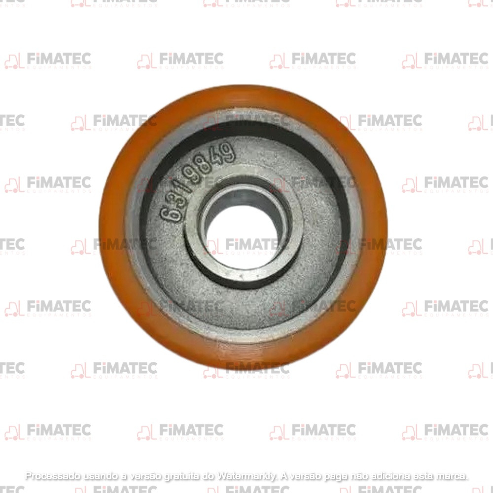 NR0000769165/R_RODA DE APOIO (100X39)X28MM POLIURETANO - T20/090 (REVESTIMENTO) (USAR ROLAMENTO 6001)